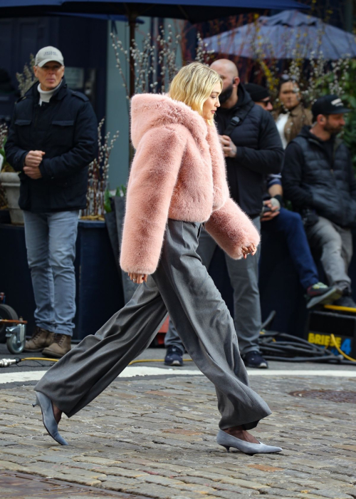 Gigi Hadid on the Set of Maybelline Commercial on Mercer Street in New York, March 2024 6