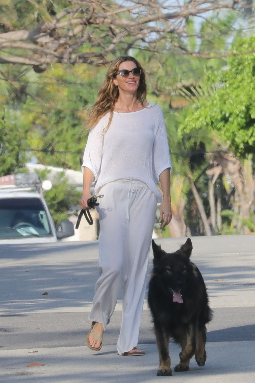 Gisele Bundchen Out with Her Dog in Miami Beach, March 2024 1