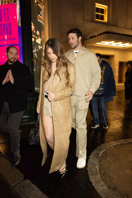 Hailee Steinfeld and Josh Allen Leaving Miu Miu Afterparty Paris, March 2024 5