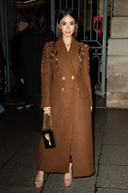 Heart Evangelista at Schiaparelli Show Paris Fashion Week, February 2024 3