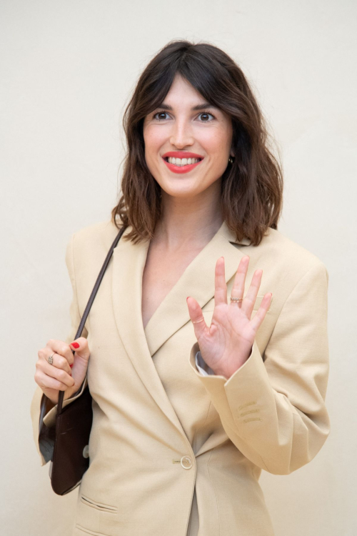 Jeanne Damas at PFW Simon Jacquemus Medal Photocall Paris, March 2024 1