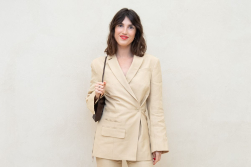 Jeanne Damas at PFW Simon Jacquemus Medal Photocall Paris, March 2024 3