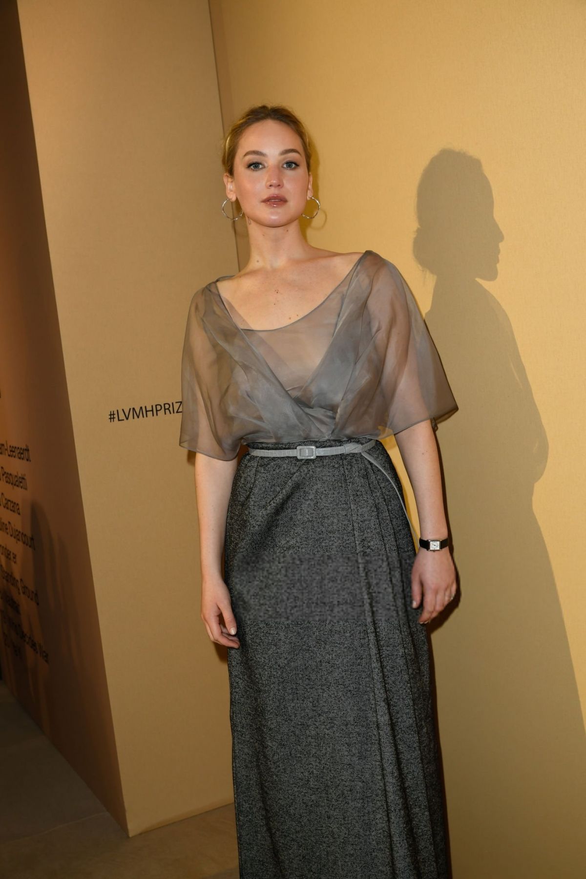 Jennifer Lawrence at LVMH Prize Cocktail Party in Paris, February 2024