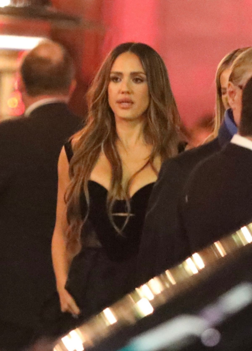 Jessica Alba Leaves Vanity Fair Oscar Party, March 2024