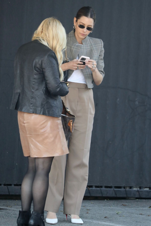 Jessica Biel at Chateau Marmont with a Friend in Los Angeles 2