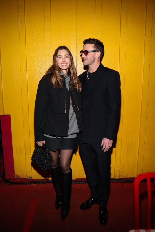 Jessica Biel at Justin Timberlake