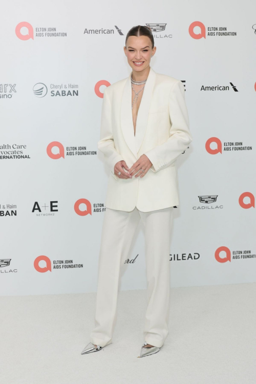 Josephine Skriver at Elton John AIDS Foundation Oscar Viewing Party, March 2024