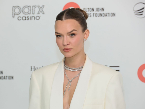 Josephine Skriver at Elton John AIDS Foundation Oscar Viewing Party, March 2024 5