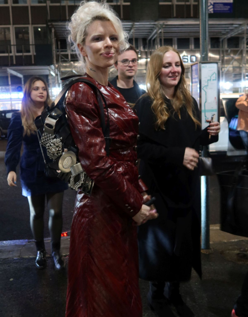 Julia Fox Arriving at SNL After-party Zuma New York 4