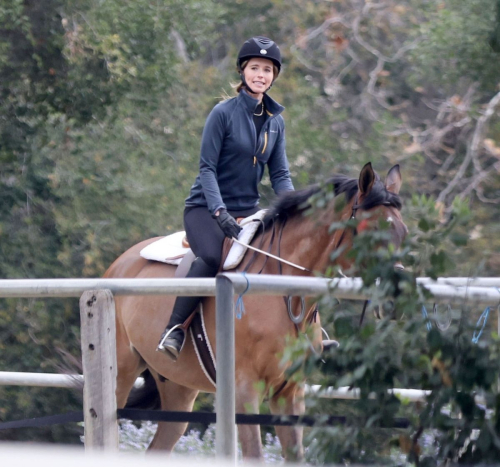 Katherine Schwarzenegger Horseback Riding Los Angeles, February 2024 1