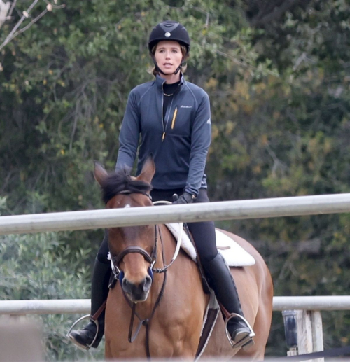 Katherine Schwarzenegger Horseback Riding Los Angeles, February 2024 2