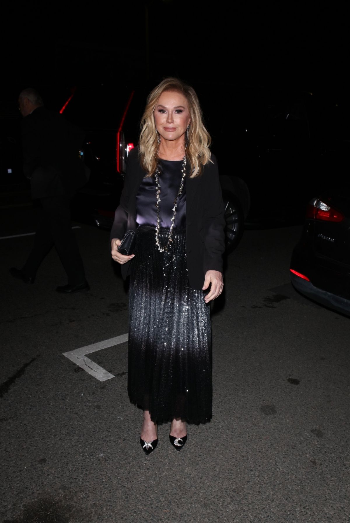 Kathy Hilton Arrives at Women in Film Oscar Party, March 2024