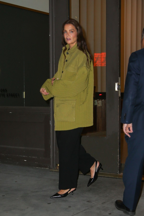 Katie Holmes Out for Dinner with Friend in New York, March 2024