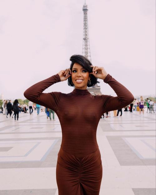 Kelly Rowland at Christopher Esber SS24 Show Paris Fashion Week, September 2023 7