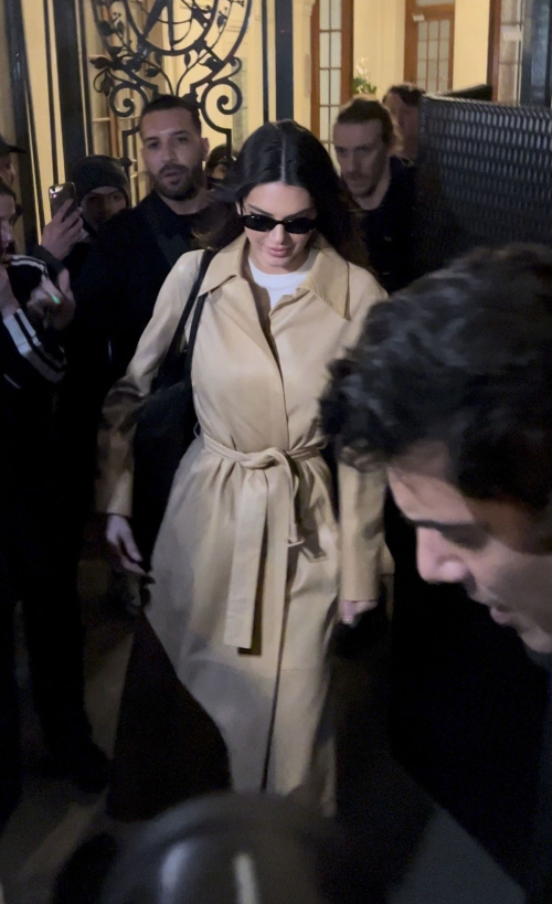 Kendall Jenner Leaves Hotel After Filming in Paris, March 2024 1