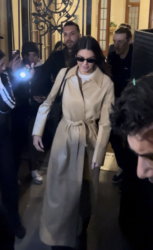 Kendall Jenner Leaves Hotel After Filming in Paris, March 2024 5