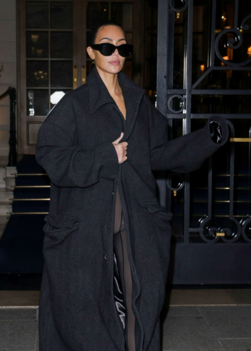 Kim Kardashian Leaves Ritz Hotel at Paris Fashion Week, March 2024