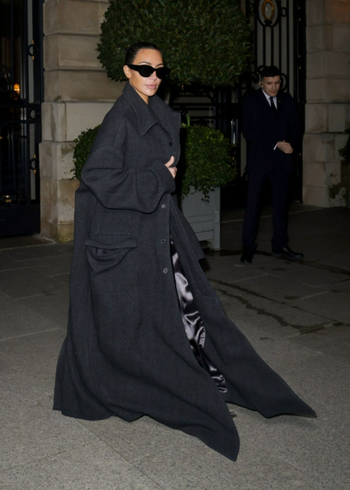 Kim Kardashian Leaves Ritz Hotel at Paris Fashion Week, March 2024 1