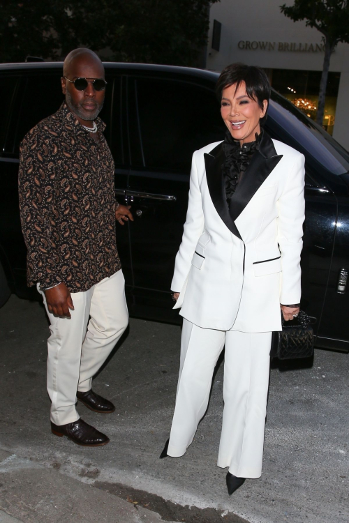 Kris Jenner Arrives at Kylie Jenner's Sprint Vodka Launch Party in West Hollywood, March 2024