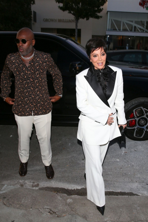 Kris Jenner Arrives at Kylie Jenner