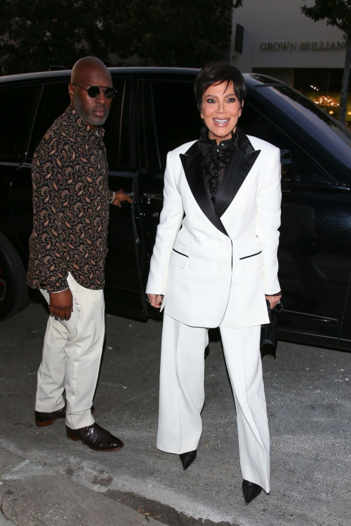 Kris Jenner Arrives at Kylie Jenner