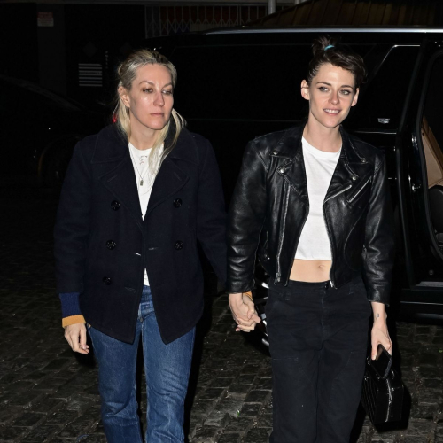 Kristen Stewart and Dylan Meyer After Movie Promos, March 2024