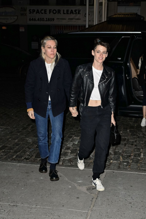 Kristen Stewart and Dylan Meyer After Movie Promos, March 2024 8