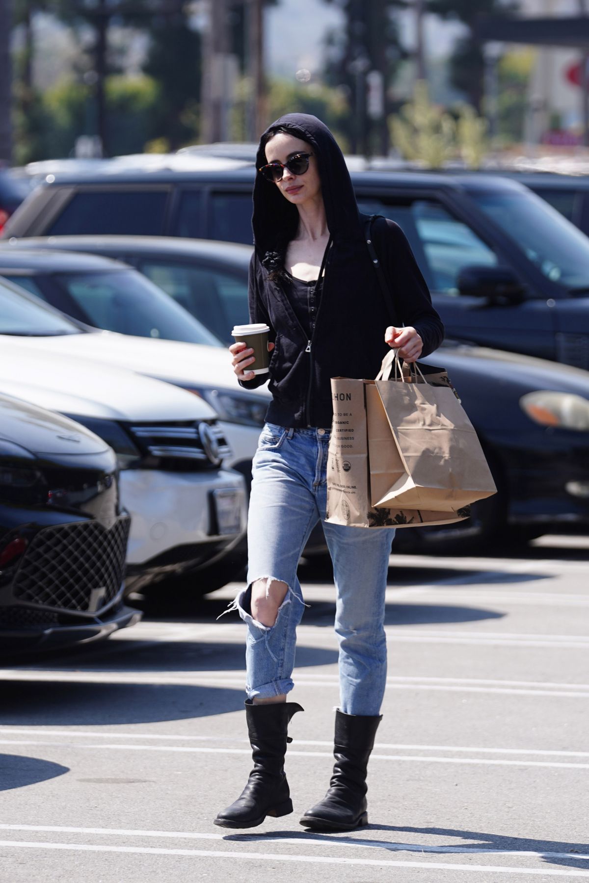 Krysten Ritter Out for Coffee and Groceries in Studio City, March 2024