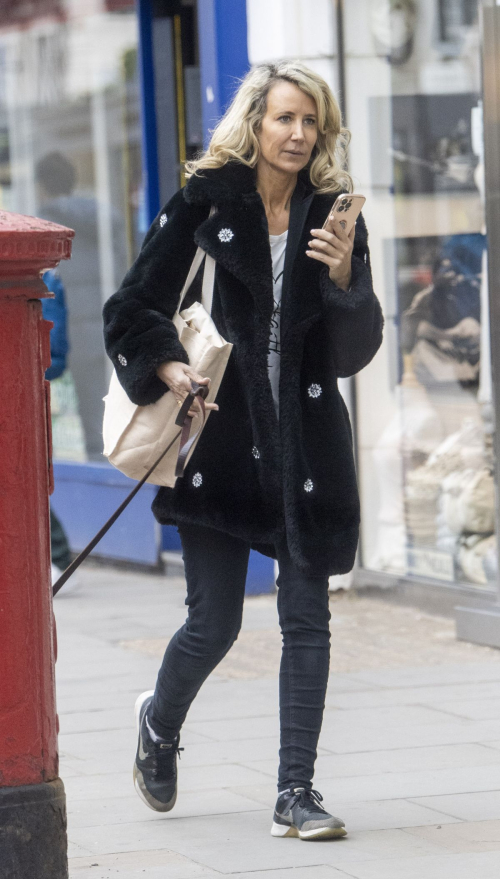 Lady Victoria Hervey Out with Dog on Kings Road Chelsea 4