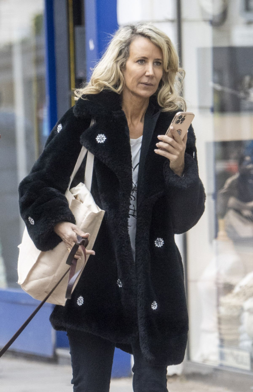 Lady Victoria Hervey Out with Dog on Kings Road Chelsea 5