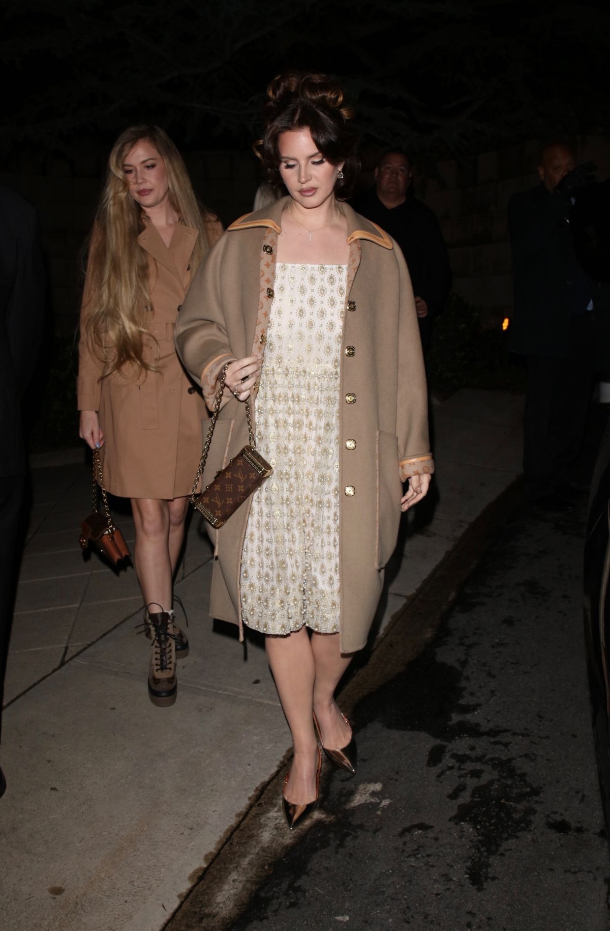 Lana Del Rey Arriving at Pre-Oscars Party at Mr. Chow, March 2024