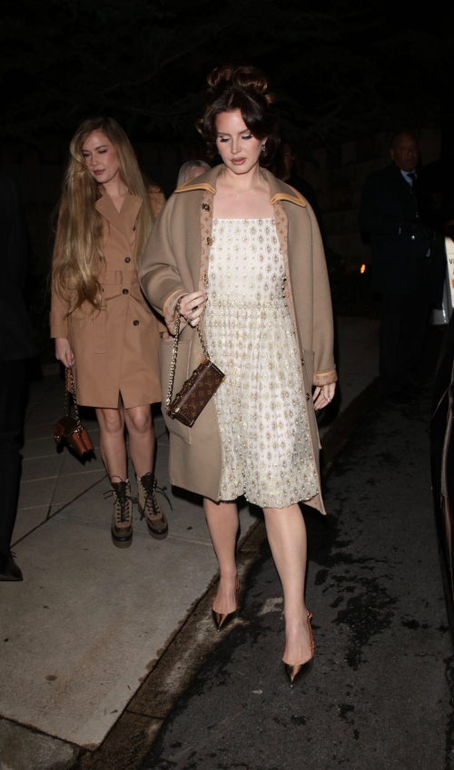 Lana Del Rey Arriving at Pre-Oscars Party at Mr. Chow, March 2024 4