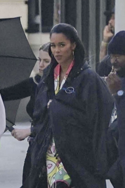 Laura Harrier on the Set of Michael Jackson Biopic Movie in Los Angeles, March 2024 2