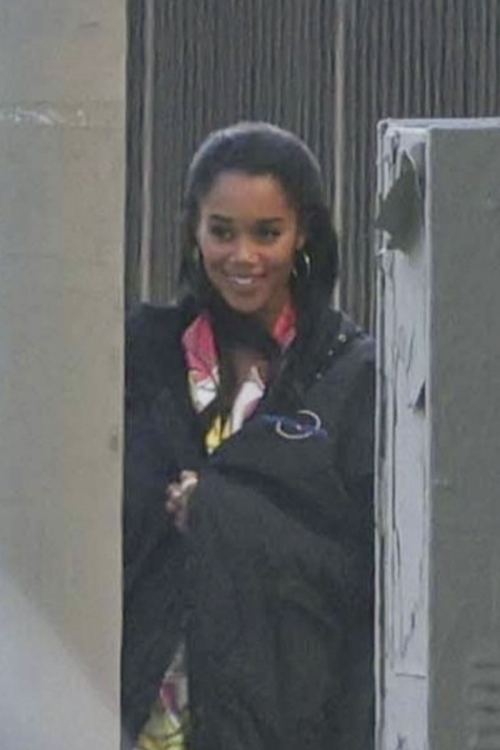 Laura Harrier on the Set of Michael Jackson Biopic Movie in Los Angeles, March 2024 5