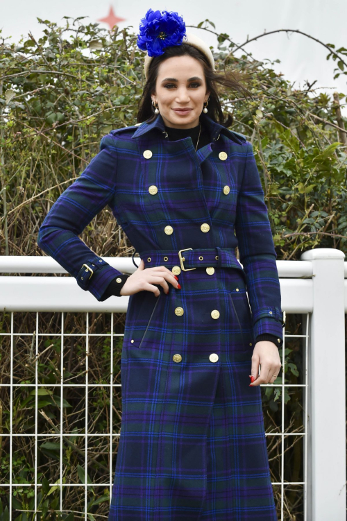 Laura Wright Arrives at Cheltenham Festival Style Wednesday, March 2024