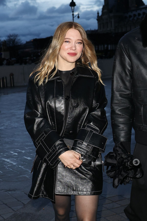 Lea Seydoux Arrives at Louis Vuitton Fall Winter Fashion Show Paris Fashion Week, March 2024 2