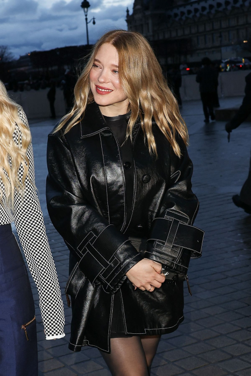 Lea Seydoux Arrives at Louis Vuitton Fall Winter Fashion Show Paris Fashion Week, March 2024 5