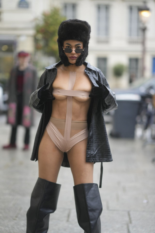 Leila Depina at Paris Fashion Week, February 2024 1