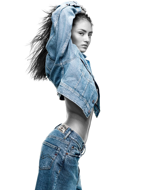 Leni Klum for Replay Jeans Campaign, 2024