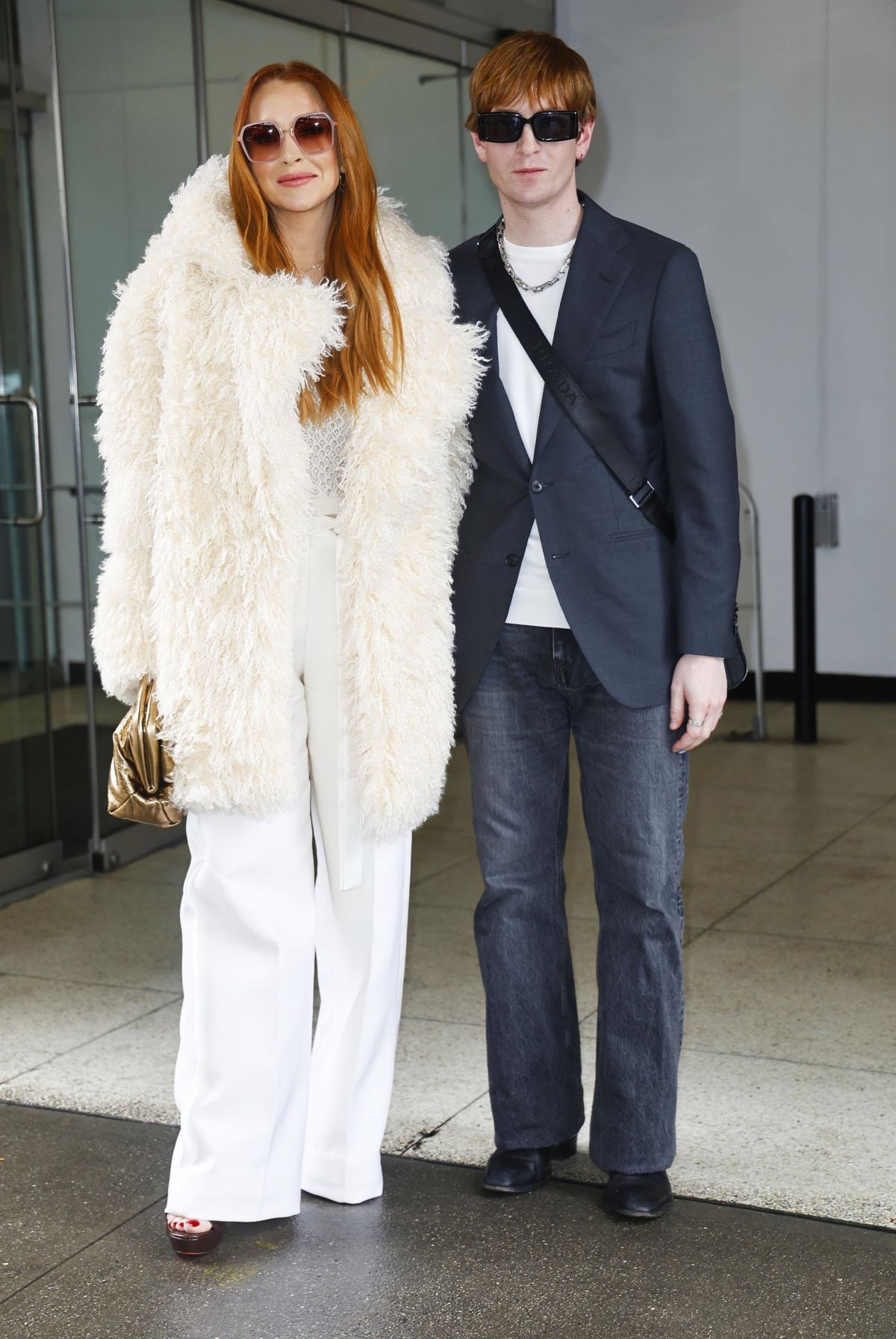 Lindsay and Cody Lohan Leaving CBS Studios New York, March 2024