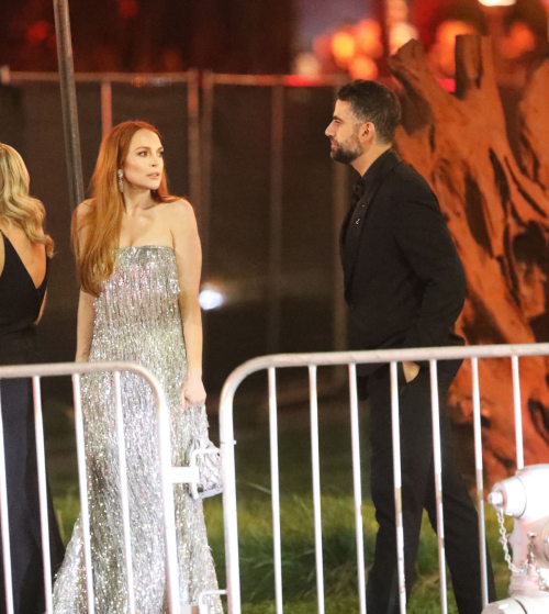 Lindsay Lohan and Bader Shammas Leave Vanity Fair Oscars Party, March 2024 1