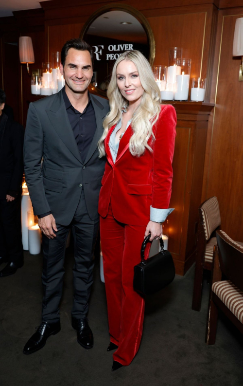 Lindsey Vonn at Roger Federer Oliver Peoples Dinner, February 2024 1