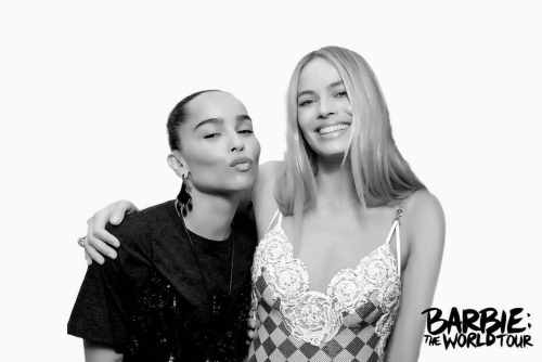 Margot Robbie and Zoe Kravitz Barbie World Tour Book Photoshoot, March 2024