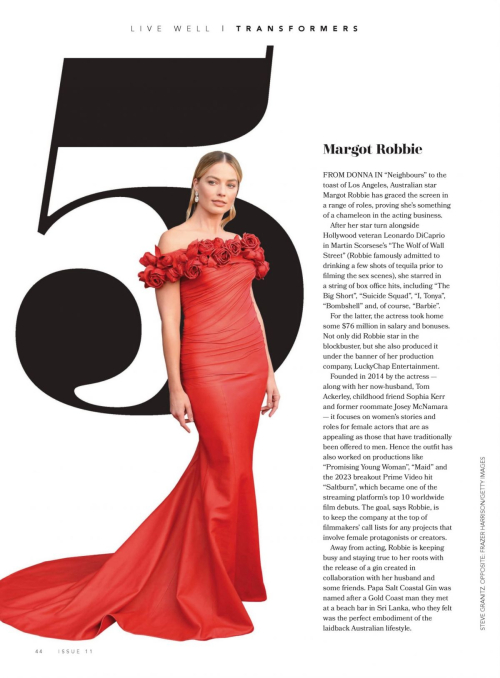 Margot Robbie in Winning Magazine Issue 11, March 2024