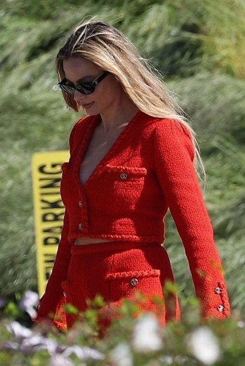 Margot Robbie on Set of Chanel Commercial in California, March 2024