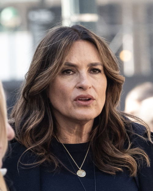 Mariska Hargitay and Cast on Law and Order: SVU Set, March 2024 6