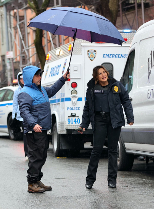 Mariska Hargitay on the Set of Law & Order: SVU in Manhattan, March 2024 4