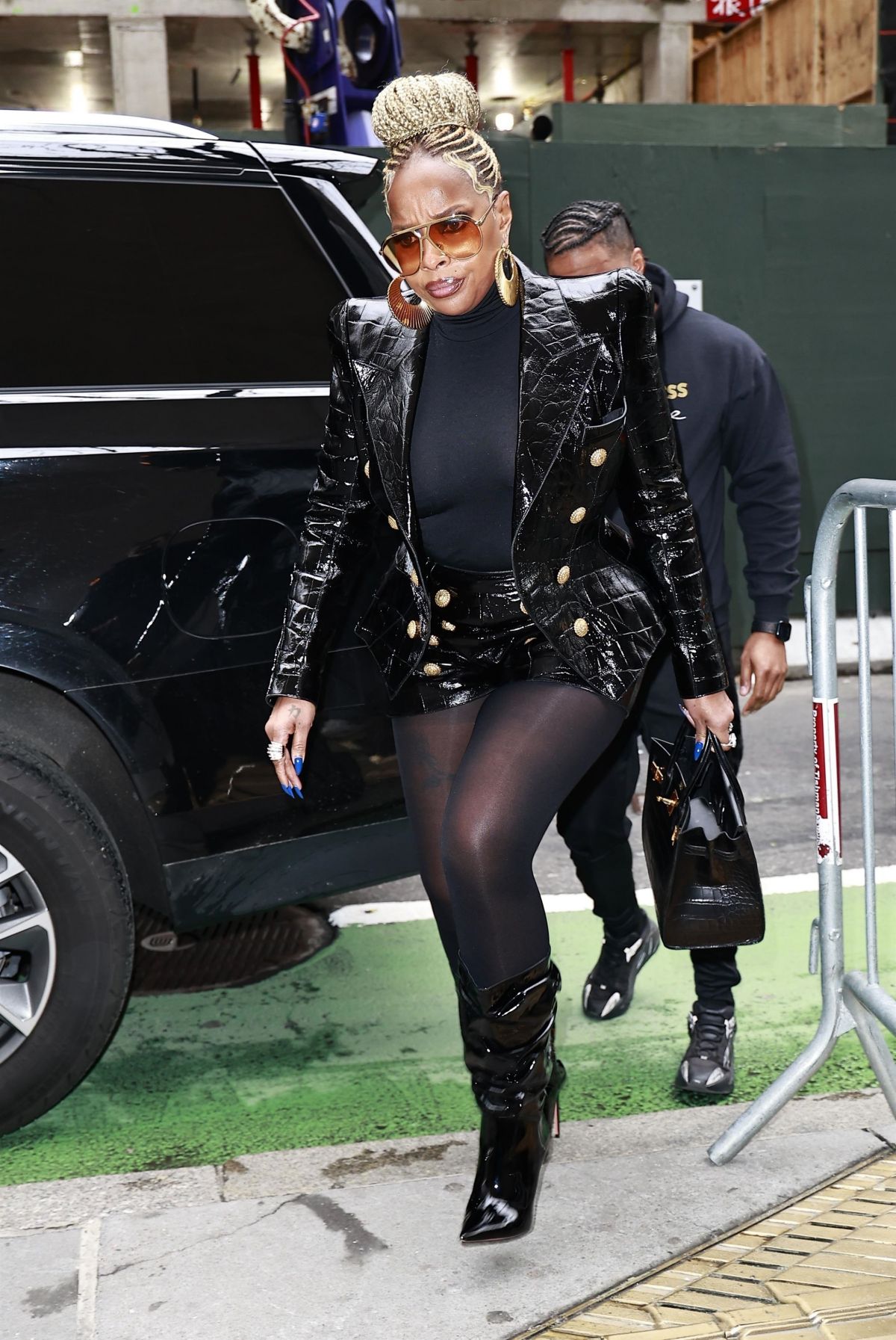 Mary J. Blige Arrives at Today Show in New York, March 2024