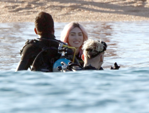 Megan Fox and MGK Snorkeling in Mexico, March 2024 2