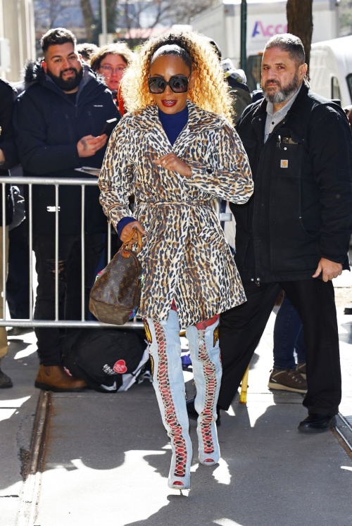 Melanie Brown Arrives at The View in New York, March 2024